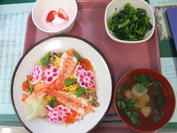 行事食のご紹介　3月（雛祭り）