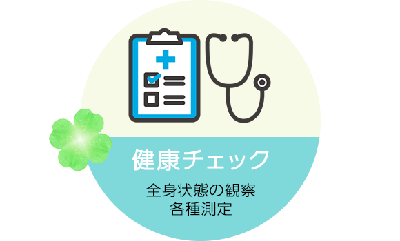 健康チェック　症状・障害の観察 各種測定